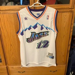 JOHN STOCKTON SWINGMAN JAZZ JERSEY. MEN’S SIZE XL; Length +2